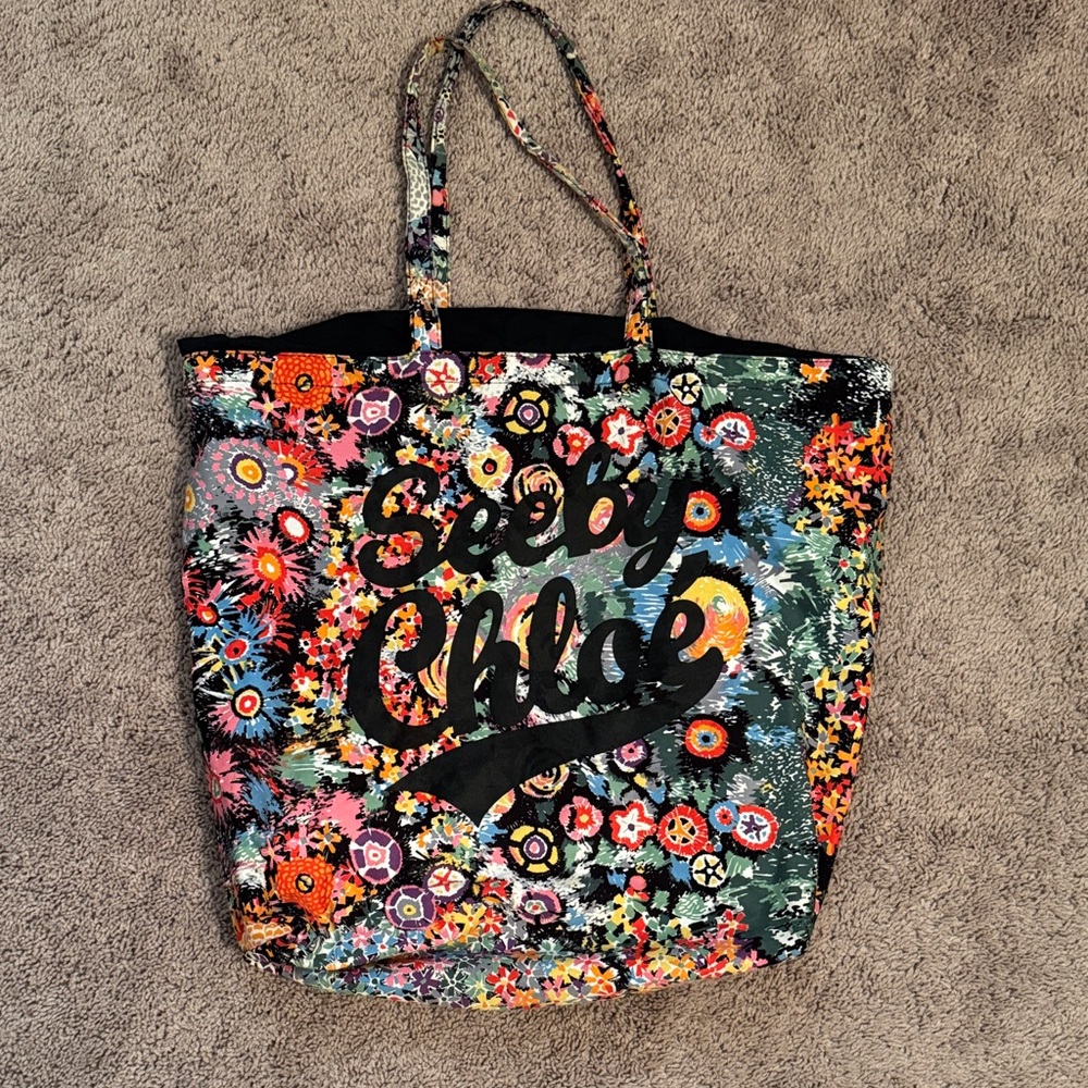 See By Chloe Vibrant Floral Tote - Multicolor